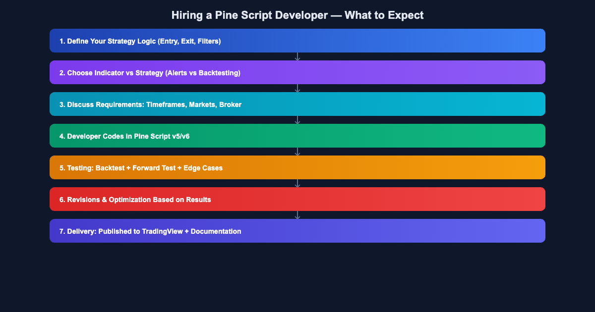 Hiring a Pine Script developer process